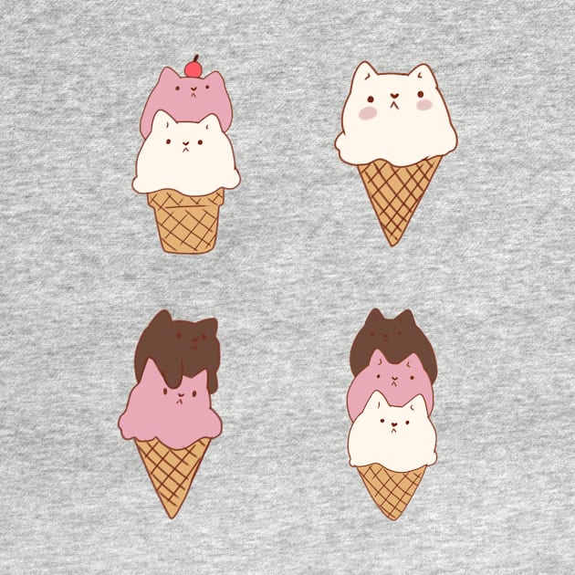 Ice cream cats pack by Mayarart